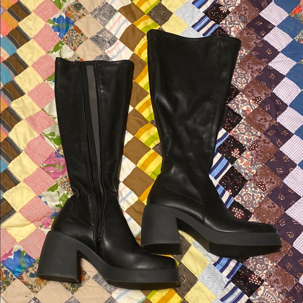 Steve Madden Berkleigh Knee High Boots Black - Women’s size 8 Standard Calf